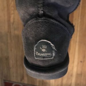 Gray bear paw boots